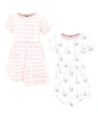 Hudson Baby Baby Girls Hudson Cotton Dresses, Bonjour Paris, 9-12 Months