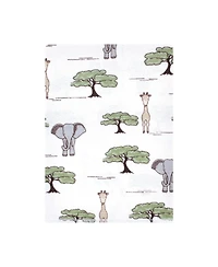 Hudson Baby Cotton Flannel Burp Cloths 12-Pack Bundle, Wild Safari Adventures, One Size