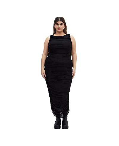 City Chic Women's Halo Ruched Midi Dress