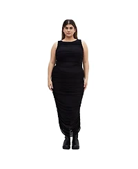 City Chic Women's Halo Ruched Midi Dress