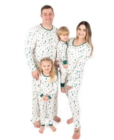 Leveret Matching Family White Pine Trees Viscose Christmas Pajamas