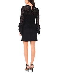 Vince Camuto Women's Lace Ruffle Detail Top