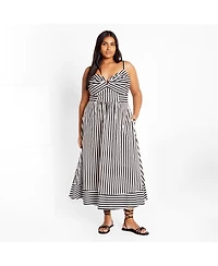 City Chic Women's Stripe Zaya Dress