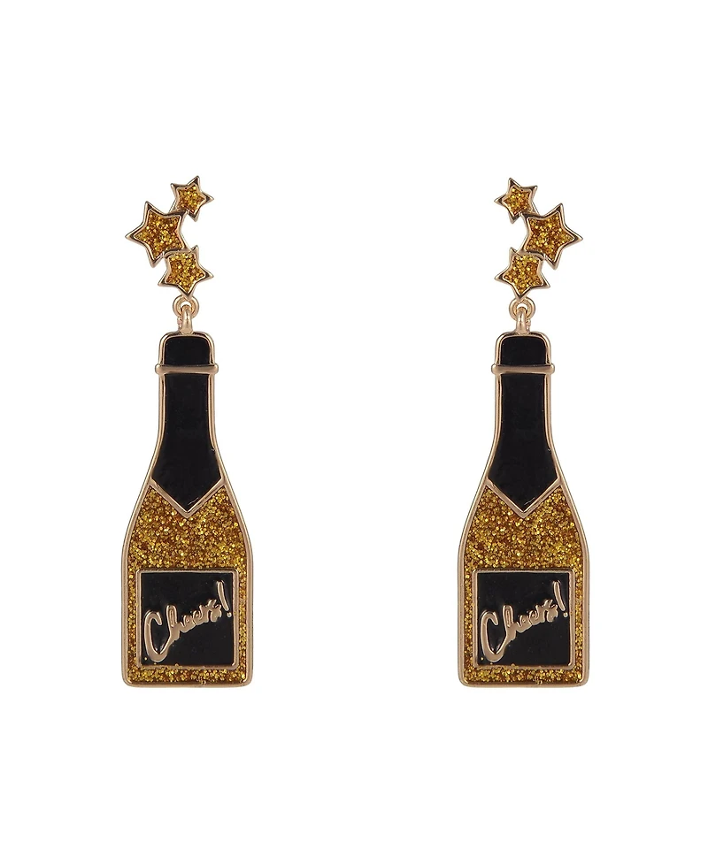 Hallmark Champagne Bottle Earrings