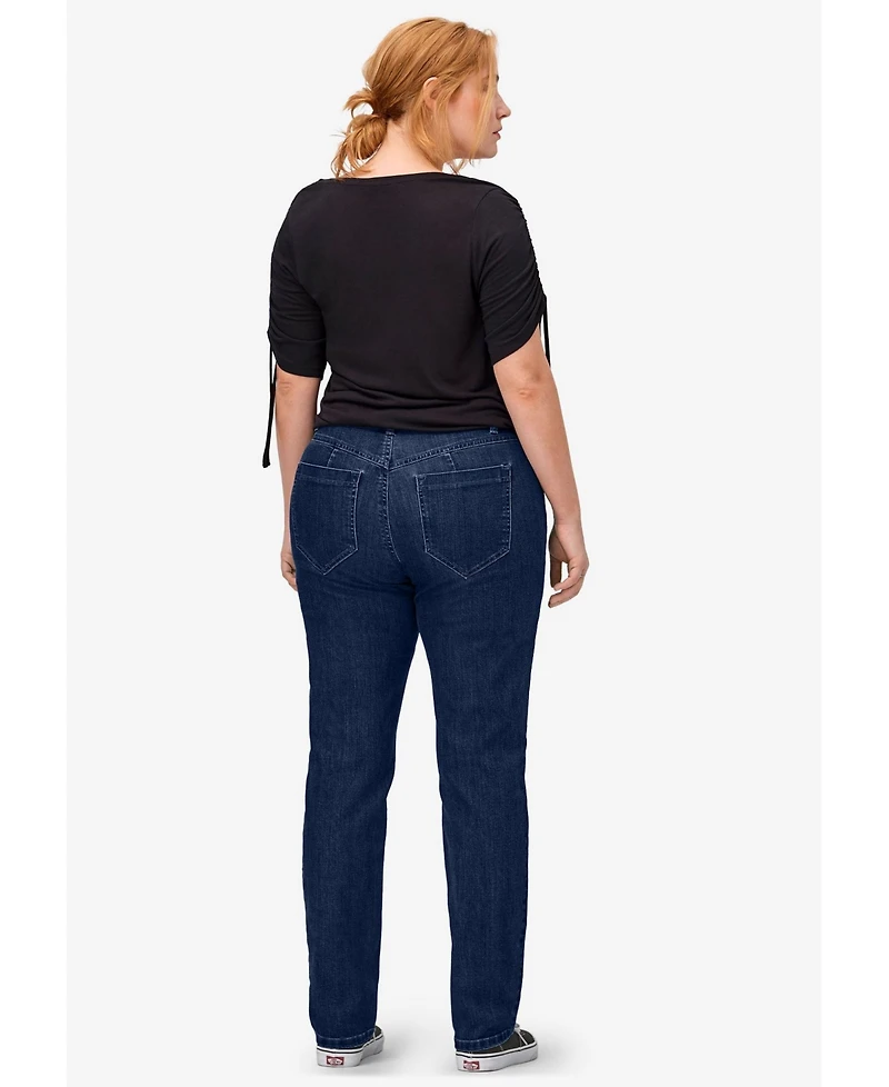 ellos Women's Straight Stretch Jeans