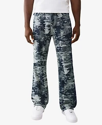 True Religion Men's Jacquard Super-t Flap Regular-Fit Jeans