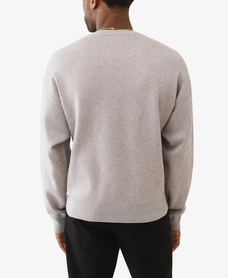 True Religion Men's Crewneck Regular-Fit Sweater