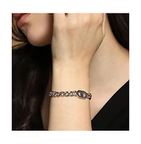 Women's The Curved-Link Chain Bracelet - Metallic Silver