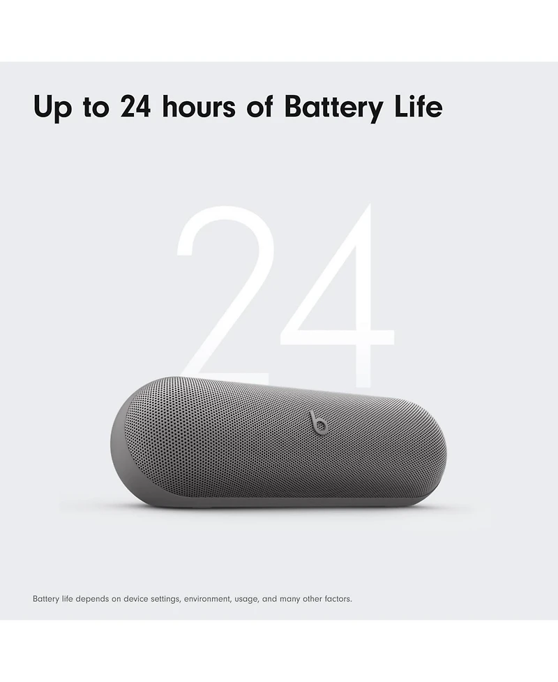 Beats Pill Portable Wireless Bluetooth Speaker and Charger - Light Gray