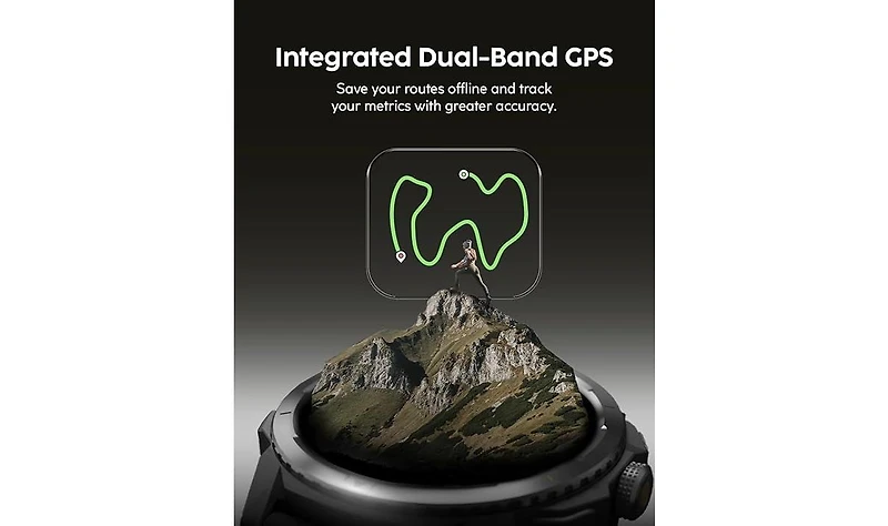 Cubitt Terra Rugged Smartwatch with Dual-Band Gps (L1+L5), 1.48 Amoled