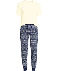 Lands' End Men's Knit Jersey Pajama Sleep Set