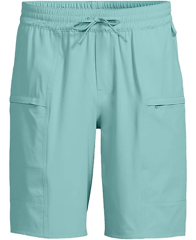 Lands' End Big & Tall 9 Inch Packable Cargo Swim Shorts
