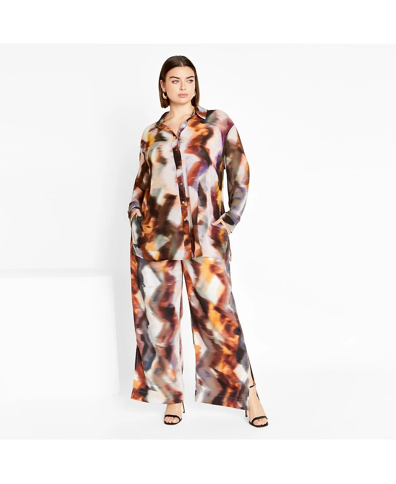 City Chic Women's Miranda Print Pant