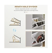 Slickblue Multi-Room Wooden Shoe Storage Cabinet with Shelves