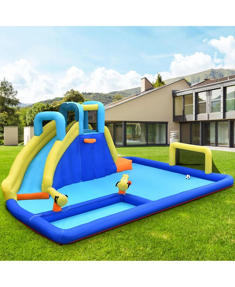 Sugift 6-in-1 Inflatable Water Slide Jumping House without Blower