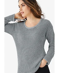ellos Women's Plus Chunky Knit Sweater