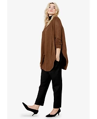 ellos Women's Poncho Sweater