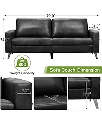 Aecojoy 79" Couch for Living Room, 3 Seat Sofa Livingroom