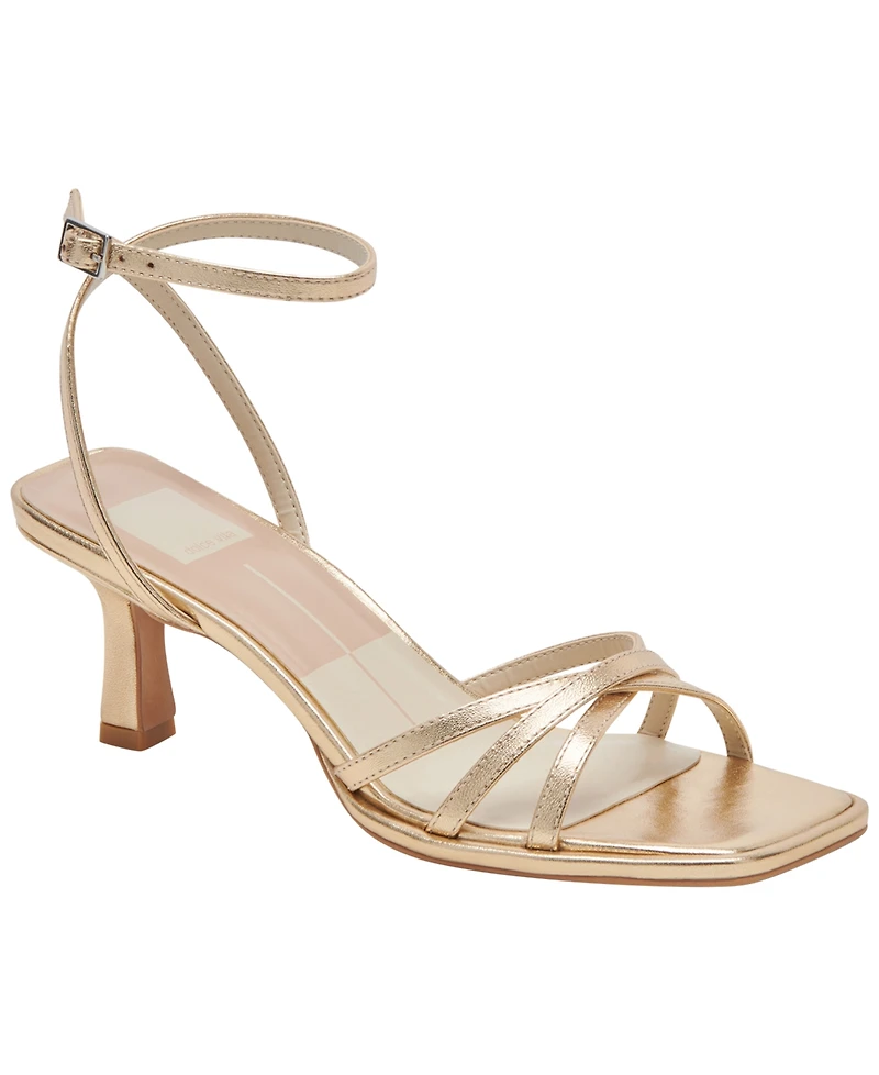 Dolce Vita Women's Manji Strappy Kitten-Heel Sandals