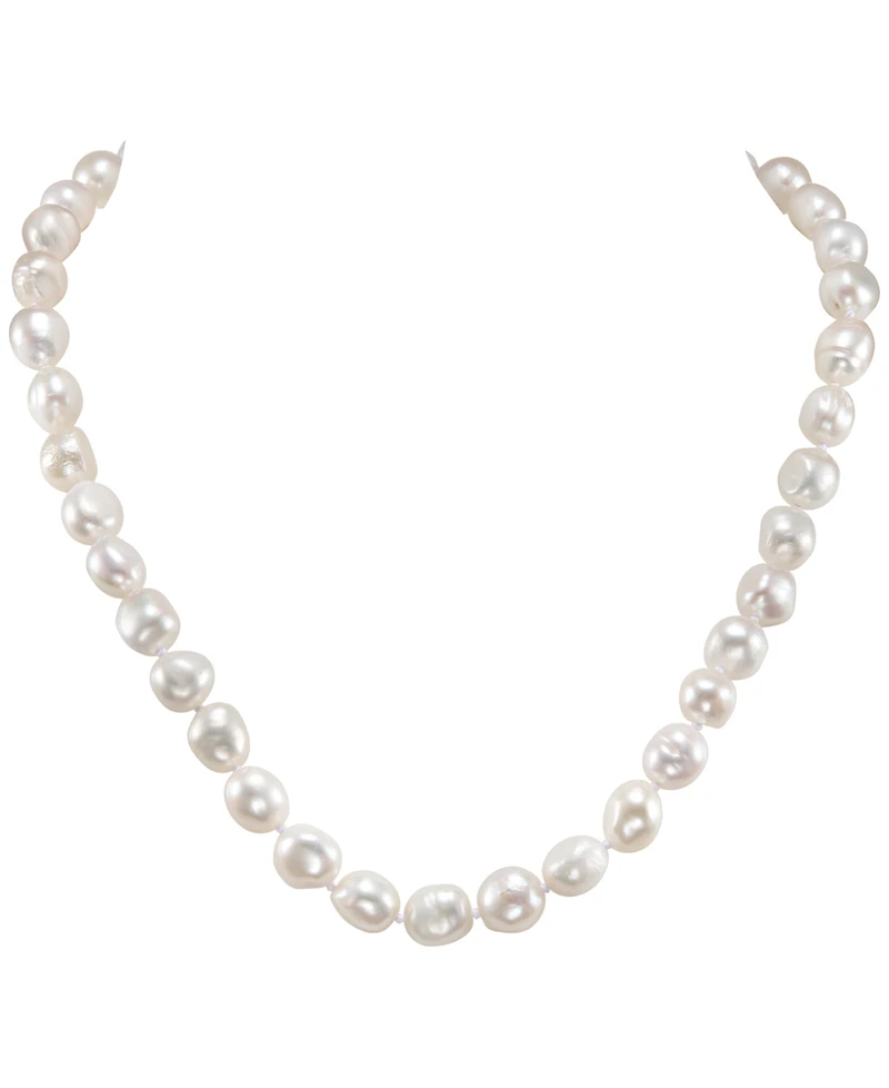 Macy's Baroque Pearl Necklace (9-10mm) in Sterling Silver