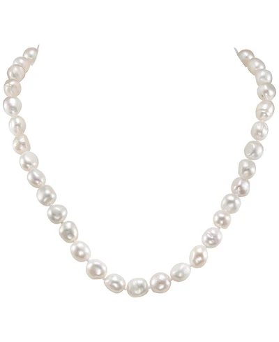 Macy's Baroque Pearl Necklace (9-10mm) in Sterling Silver