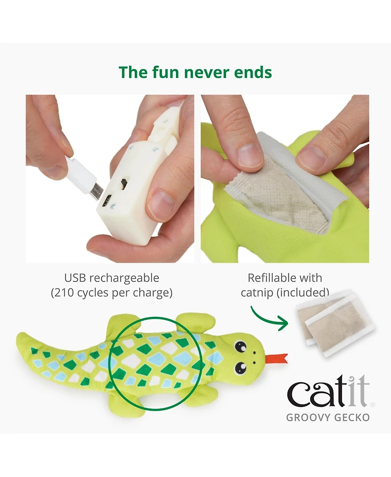Catit Groovy Gecko, Green
