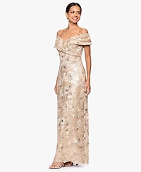 Betsy & Adam Women's Off-The-Shoulder Dress