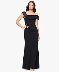 Betsy & Adam Women's Off-The-Shoulder Dress