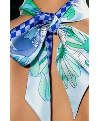 Jessie Zhao New York Silk Skinny Scarf Jungle Party
