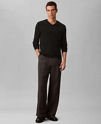 Calvin Klein Men's Merino Wool Blend V-Neck Sweater