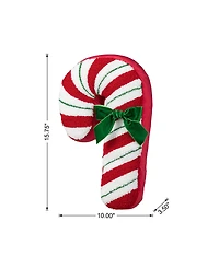 Glitzhome Christmas Gingerbread Man Shaped Pillow, 15" x 11"