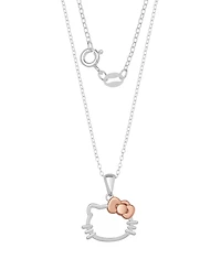 Macy's 2-Pc. Two-Tone Hello Kitty Necklace and Earrings Set in Sterling Silver