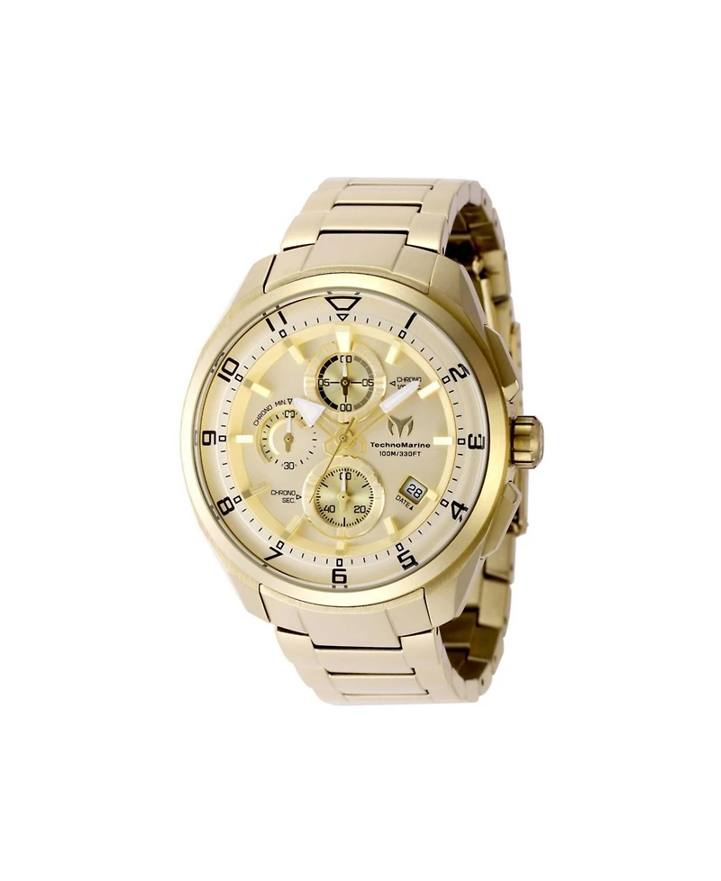 Technomarine Men's Tm-318130 Ocean Quartz Gold Dial Watch