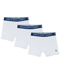 Polo Ralph Lauren Big Boys Cotton Stretch Boxer Briefs 3-Pack