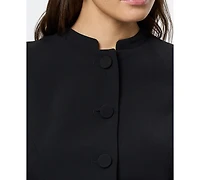 French Connection Women's Round Neck Button Down Jacket