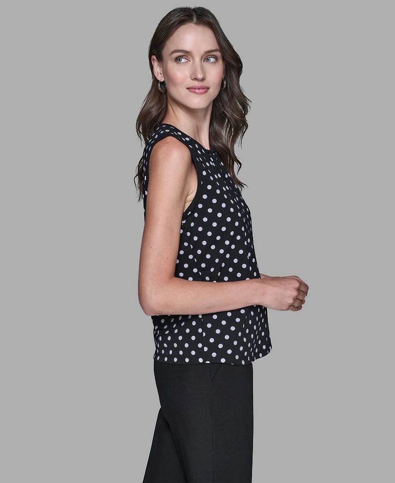 Karl Lagerfeld Paris Women's Sleeveless Top