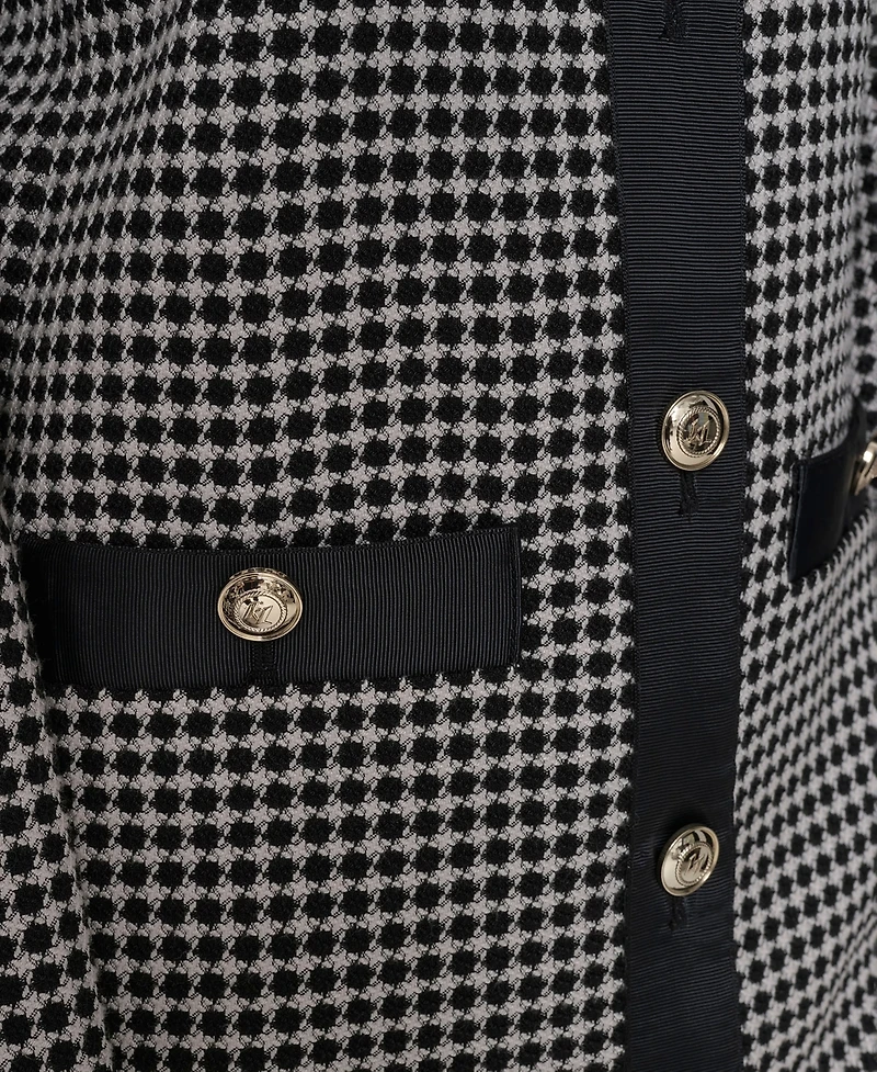 Karl Lagerfeld Paris Women's Front Button Jacket