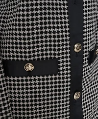 Karl Lagerfeld Paris Women's Front Button Jacket