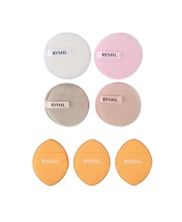 Pursonic Flawless Blend & Clean Bundle: Finger Beauty Blenders , Reusable Makeup Remover Cloths