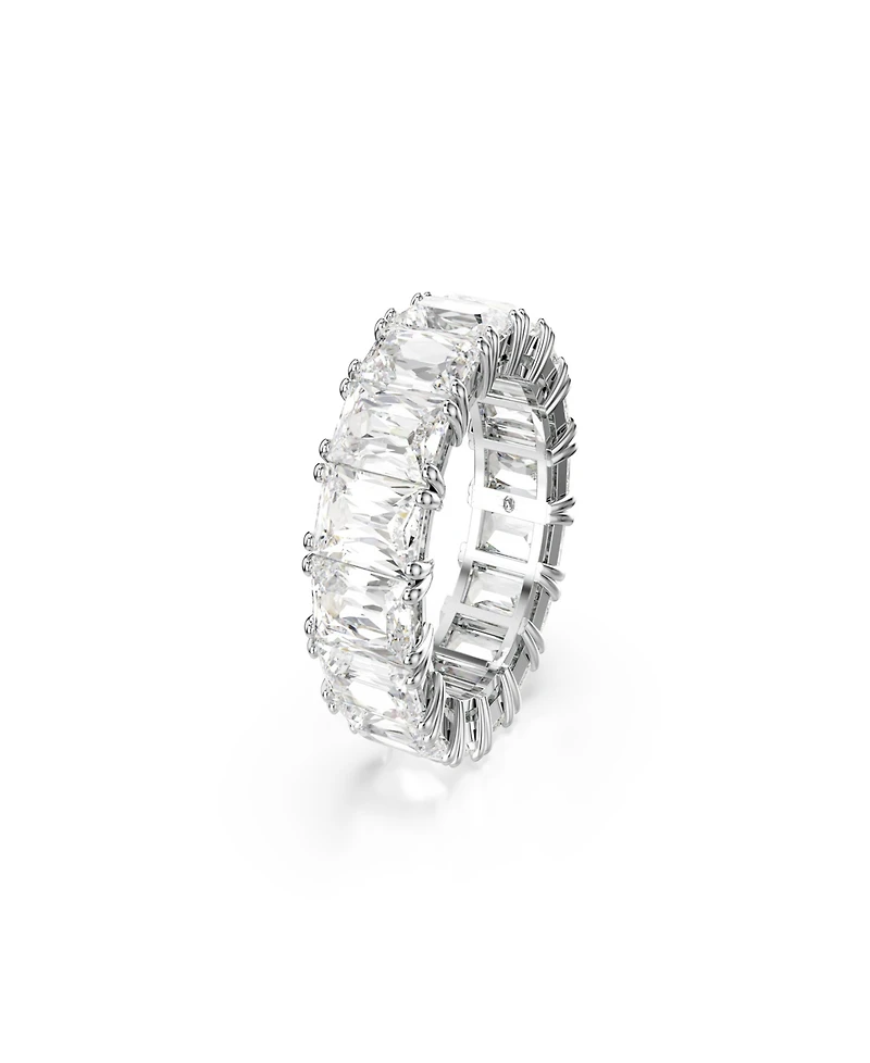 Swarovski White Rhodium Plated Matrix Vittore Ring