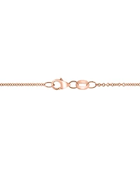 Effy Collection White Diamond (1/3 ct. t.w.) and Black Diamond Accent (0.008 ct. t.w.) Pendant Necklace in 14K Rose Gold