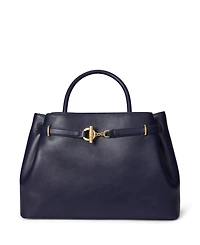 Lauren Ralph Lauren Leather Blaike Satchel Bag