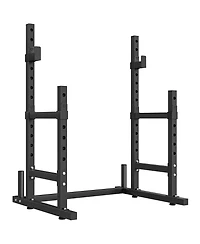 Soozier Adjustable Squat Rack, 660lbs Heavy Duty Barbell