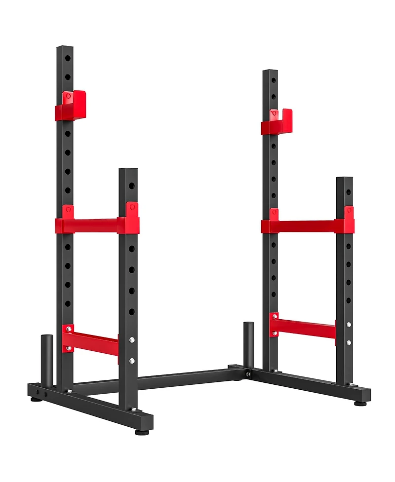 Soozier Adjustable Squat Rack, 660lbs Heavy Duty Barbell Rack,