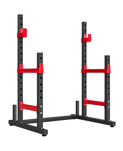 Soozier Adjustable Squat Rack, 660lbs Heavy Duty Barbell Rack,