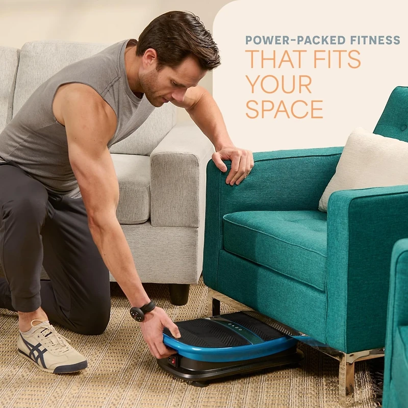 Lifepro Voice Controlled Vibration Plate – Whole Body Vibration Platform with Curved Ergonomic Design – Supports Lymphatic Drainage, Mus