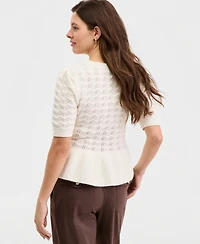 On 34th Women's Ruffle-Hem Sweater Top, Macy's Exclusive