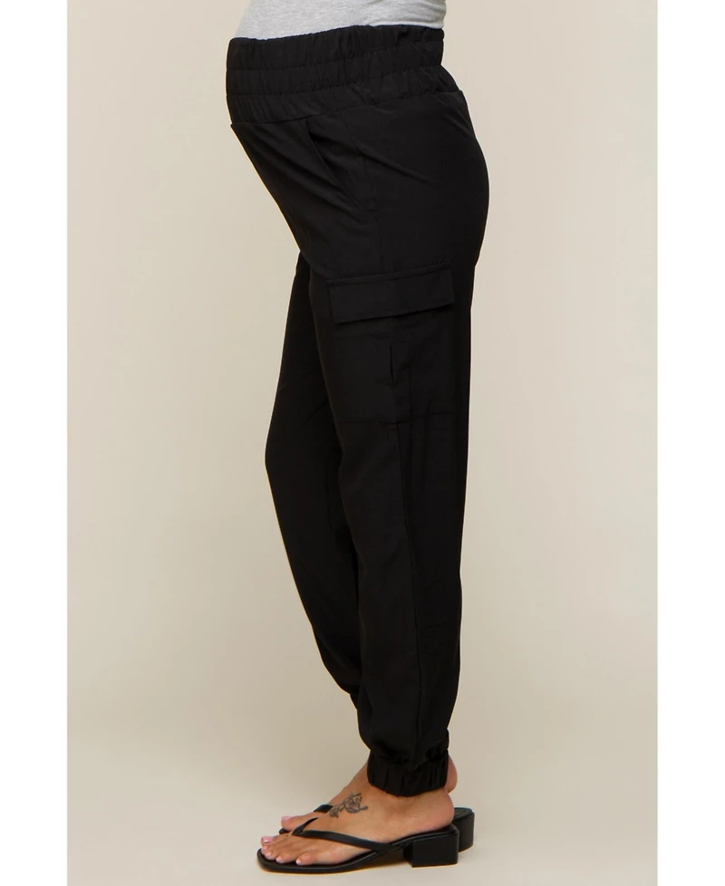 Pinkblush Maternity Black Cargo Pocket Joggers