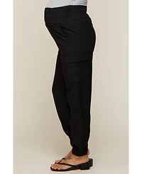 Pinkblush Maternity Black Cargo Pocket Joggers