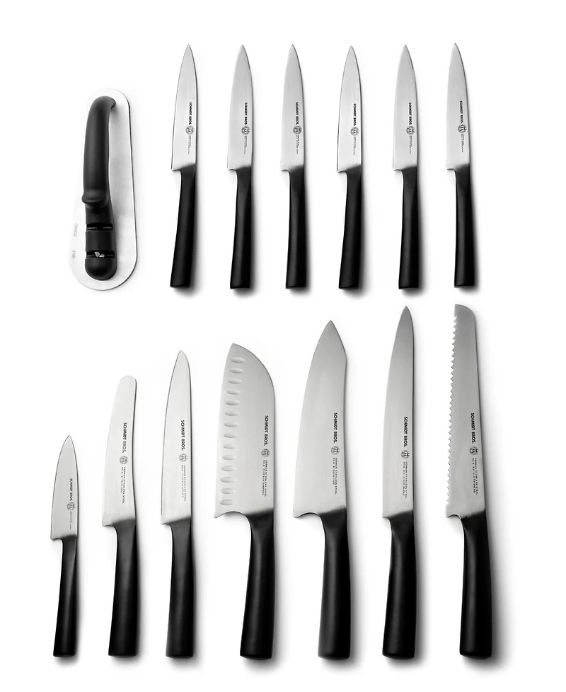 Schmidt Brothers Carbon 6, 15-Pc. Knife Block Set